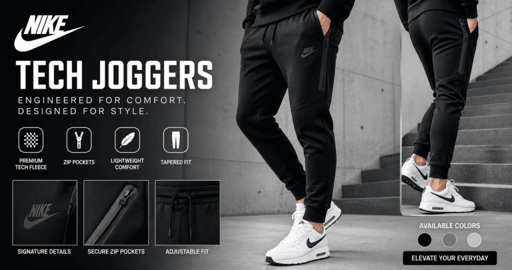 nike tech joggers