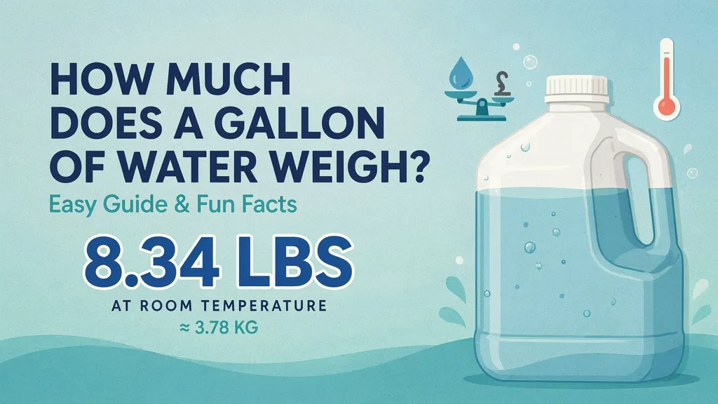 How Much Does a Gallon of Water Weigh? (Easy Guide & Fun Facts)